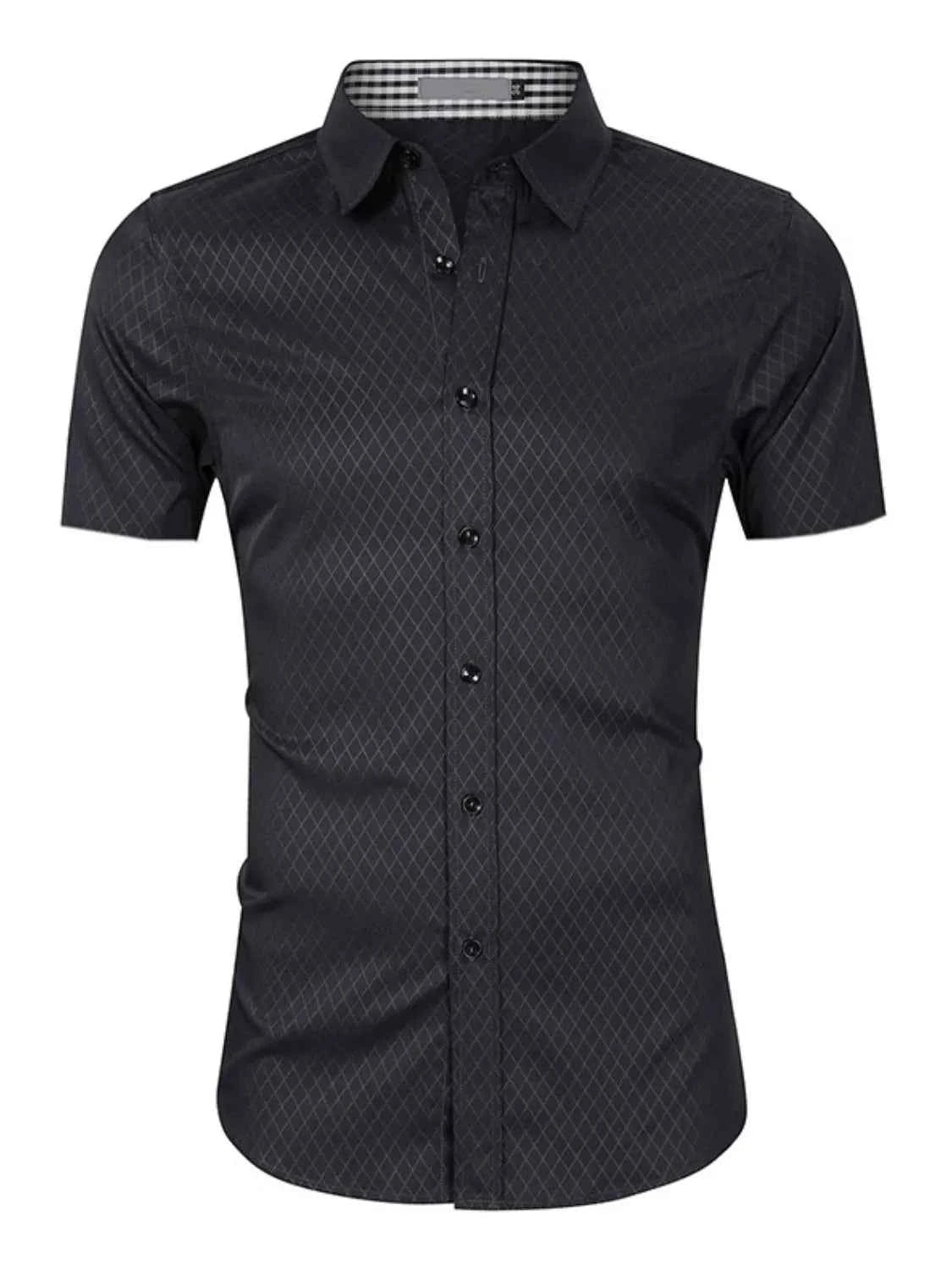 Men's Collared Neck Short Sleeve Shirt